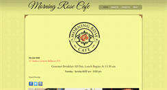 Desktop Screenshot of morningrosecafe.com